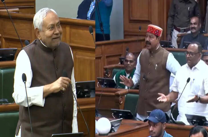 बिहार विधानसभा में मुख्यमंत्री नीतीश कुमार और आरजेडी विधायक भाई वीरेंद्र के बीच तीखी बहस