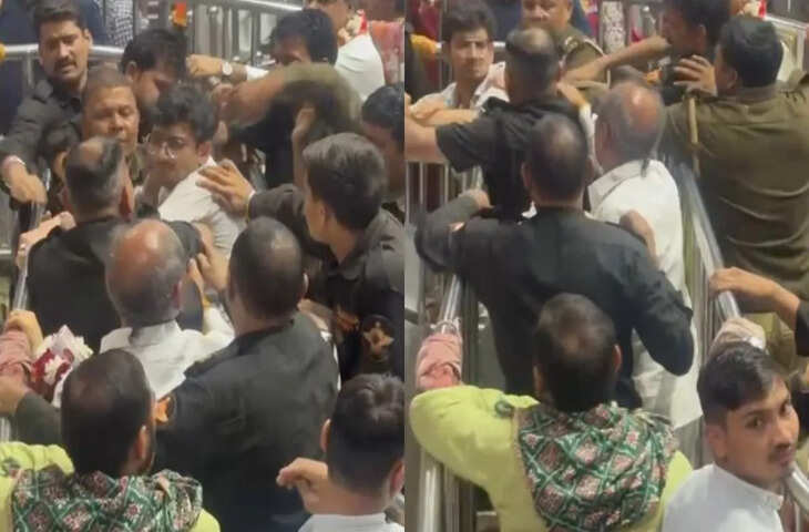 बांके बिहारी मंदिर में सुरक्षाकर्मियों ने श्रद्धालुओं से की हाथापाई, खींचकर परिसर से किया बाहर