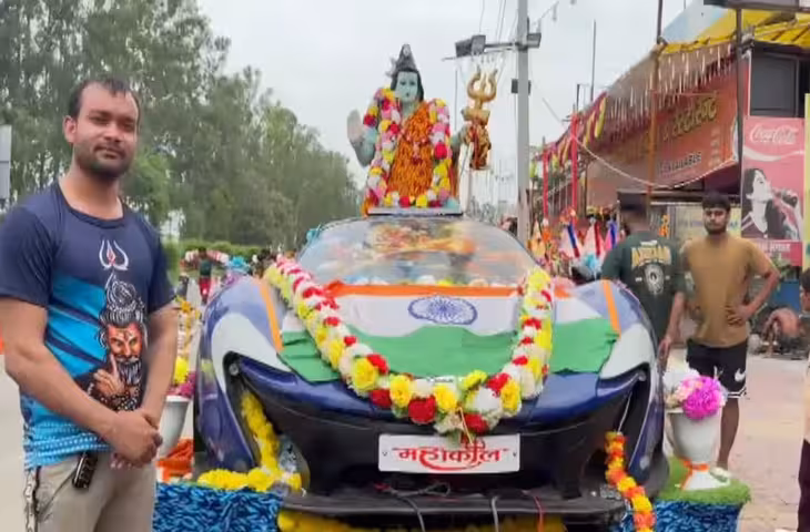 हरिद्वार से नवादा तक कांवड़ यात्रा के लिए तैयार हुआ अनोखा वाहन, ड्राइविंग सीट पर विराजमान हैं हनुमान जी