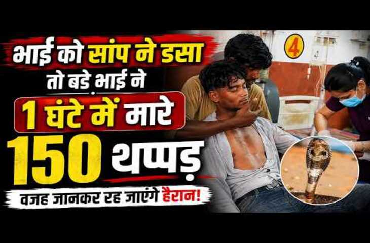 Snake Bite Viral Video: जहरीले सांप के डसते ही बिगड़ी युवक की हालत, भाई ने 150 थप्पड़ मारकर रखा होश में
