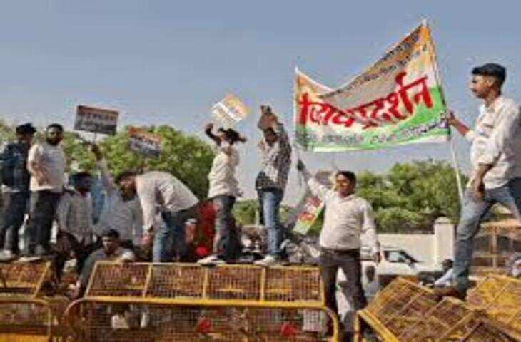 अजमेर में पेयजल संकट को लेकर कांग्रेस का जोरदार प्रदर्शन, वीडियो में देंखे मटके फोड़कर जताया विरोध; पुलिस से धक्का-मुक्की