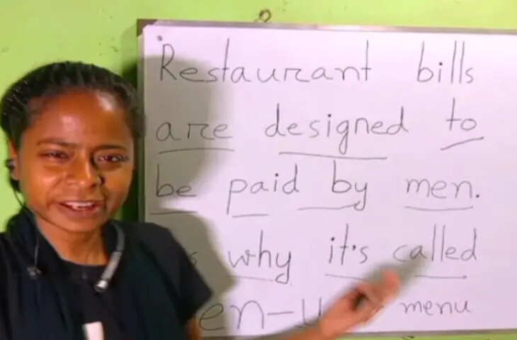 Viral Video: &lsquo;Menu&rsquo; को लेकर दीदी का अजब लॉजिक, Men + U का मतलब सुनकर आपके भी उड़ जाएंगे होश&nbsp;