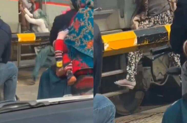 ये मौत से खेलना नहीं है तो फिर क्या है? महिलाओं की खतरनाक हरकत कैमरे में कैद, VIDEO देख कांप उठेंगे आप&nbsp;