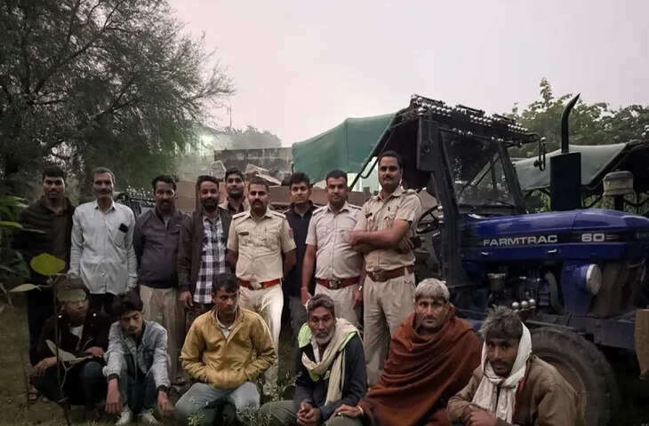 राजगढ़ में वन विभाग की बड़ी कार्रवाई, अवैध खनन पर कसी नकेल, 10 वाहन जब्त, चालक गिरफ्तार