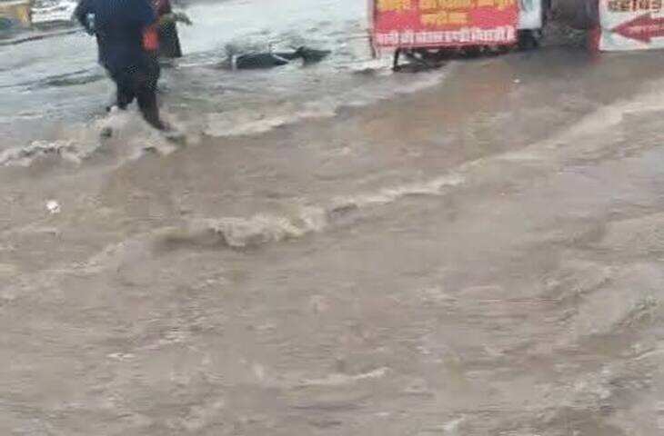 राजस्थान में फिर बदला मौसम: जयपुर, अजमेर, सीकर समेत कई जिलों में बारिश, वीडियो में जाने सड़कें जलमग्न