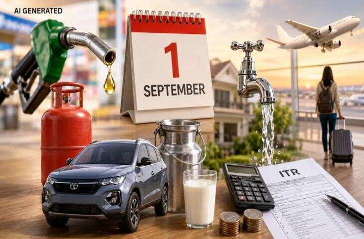1 सितंबर से बदले कई बड़े नियम, LPG से लेकर कार और विदेश यात्रा तक पर पड़ा असर