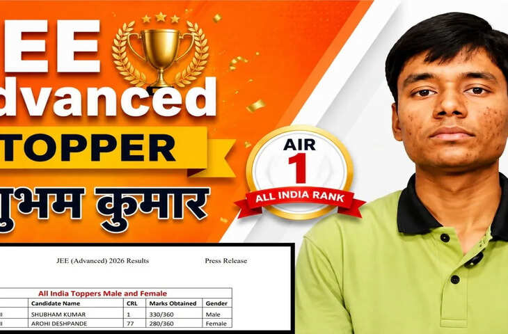 'संघर्ष, अनुशासन और मेहनत....' बिहार के लाल ने किया कमाल, AIR 1 हासिल कर शुभम कुमार बने JEE Advanced के टॉपर