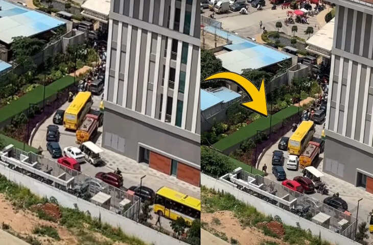 बेंगलुरु की महिला ने सोसाइटी के अंदर लगे ट्रैफिक जाम का हाल दिखाया, कहा- 'आधा घंटा तो बाहर निकलने में लग गया;' Video