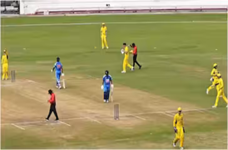India U19 vs Australia U19: 20 ओवर के रोमांचक मुकाबले में भारत ने ऑस्ट्रेलिया को 7 रन से हराया, द्रविड़-सहवाग के बेटों का जलवा