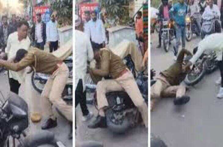 जयपुर में पुलिस टीम पर हमला, वीडियो में देंखे युवकों को टोकने पर भड़के परिजनों ने गश्ती दल से की मारपीट, आरोपी गिरफ्तार