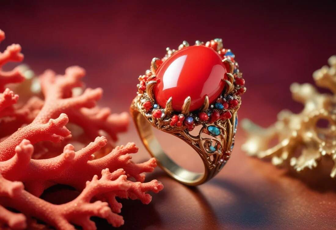 red coral gemstone controls mars for career property marriage transport business