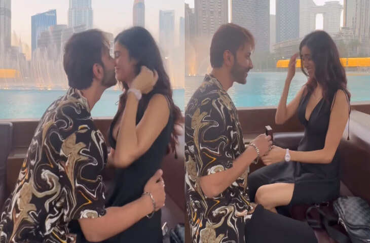 Ali Merchant ने बुर्ज़ खलीफा के सामने अपनी गर्लफ्रेंड&nbsp;अंदलीब जैदी को किया प्रपोज़,&nbsp;तीसरी बार​​​​​​​ घोड़ी चड़ने की तैयारी में है एक्टर&nbsp;