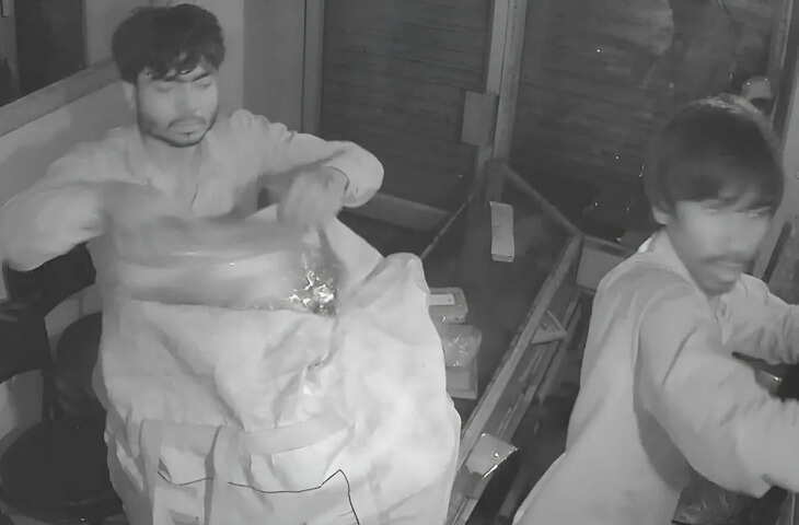 जयपुर में सनसनीखेज चोरी: मंदिर के रास्ते घुसे चोर, 13 मिनट में 20 किलो चांदी लेकर फरार