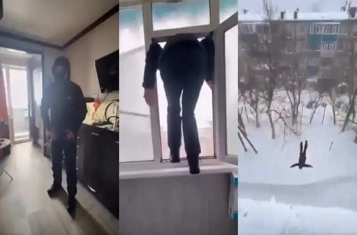 बर्फ देख मन मचला, बंदा खिड़की से जा उछला, बर्फबारी का यह वीडियो खूब हो रहा वायरल