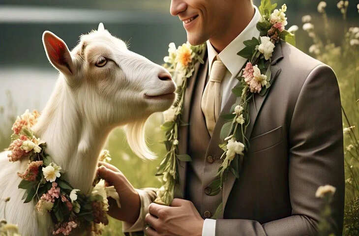 अपने ही लोग बने शादी के दुश्मन तो नाराज दूल्हे ने बकरी के साथ ही ले लिए फेरे, वीडियो देख नहीं रुकेगी हंसी&nbsp;