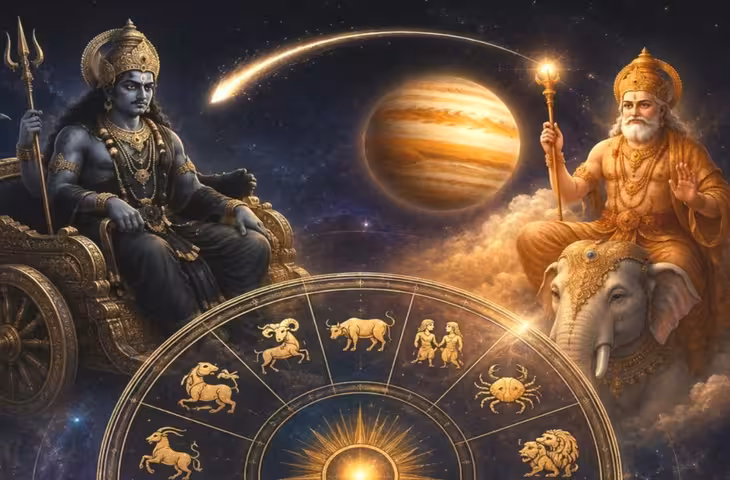 Guru Gochar 2026: 3 अगस्त को पुष्य नक्षत्र में प्रवेश करेंगे देवगुरु बृहस्पति, कुंभ समेत इन 4 राशियों की चमक सकती है किस्मत