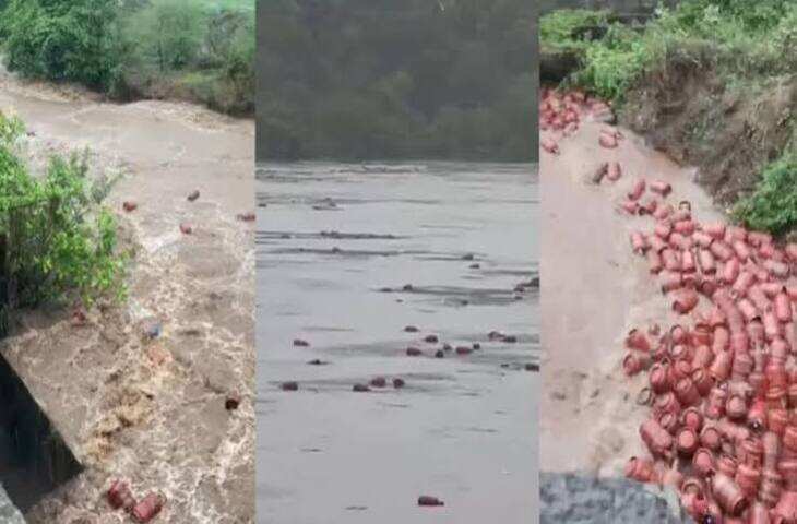 देशभर में बारिश का कहर: रायगढ़ में नदी में बहे 3 हजार LPG सिलेंडर, वीडियो में देंखे उत्तराखंड में लैंडस्लाइड तो राजस्थान में मकान ढहा