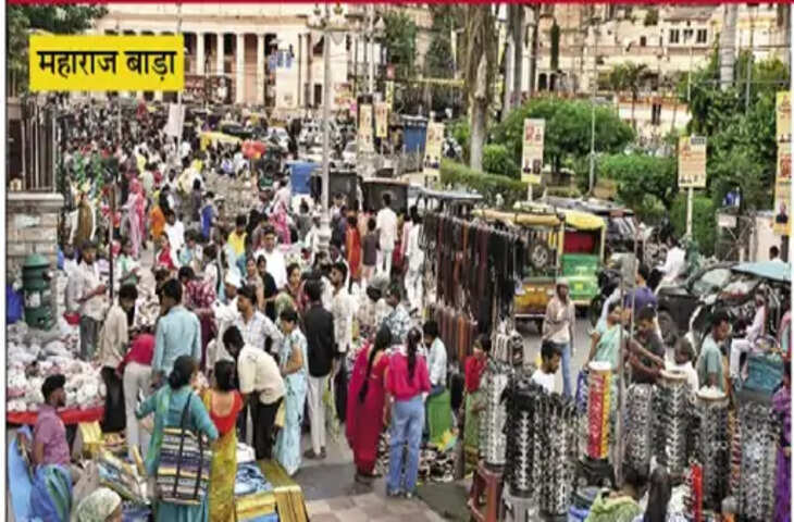 ग्वालियर में त्योहारी खरीदारी पर पार्किंग का संकट, लश्कर-मुरार और हजीरा में सड़क पर वाहन, फुटपाथ पर दुकानें