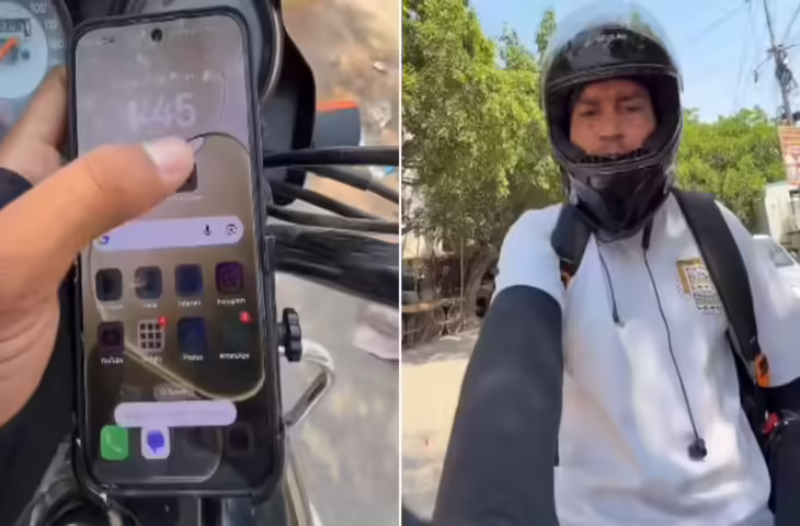 भीषण गर्मी में रैपिडो ड्राइवर की जद्दोजहद का वीडियो वायरल, लोगों ने जताई सहानुभूति