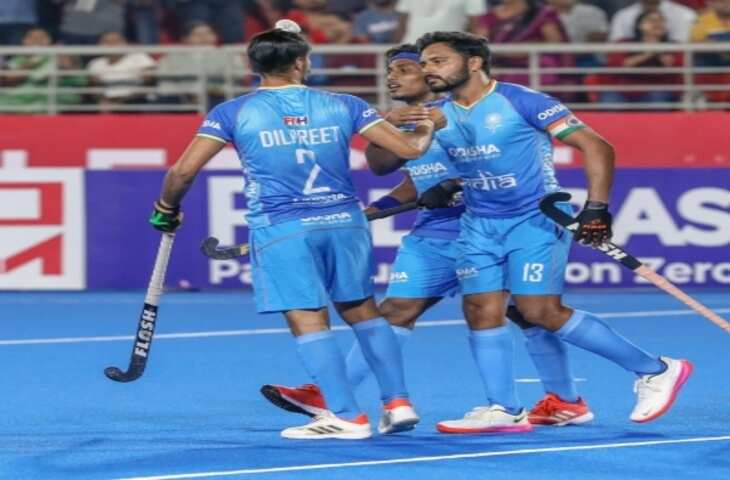 FIH Hockey Pro League : हरमनप्रीत सिंह की हैट्रिक की बदौलत भारत ने ऑस्ट्रेलिया को 5-4 से हराया