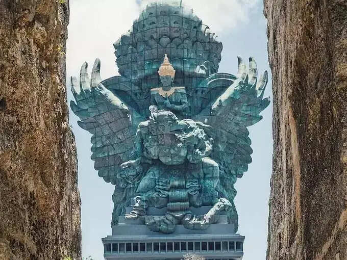 the tallest statue of lord Vishnu is in muslim country Indonesia built in 24 years at the cost of billions&nbsp;
