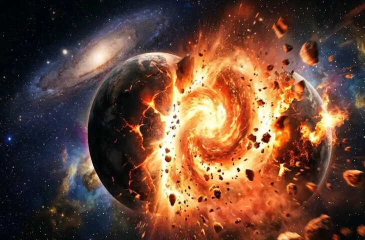 ब्रह्मांड में दो ग्रहों की भयंकर टक्कर 11000 प्रकाश वर्ष दूर उठा आग का बवंडर, क्या धरती पर भी होगा असर&nbsp;