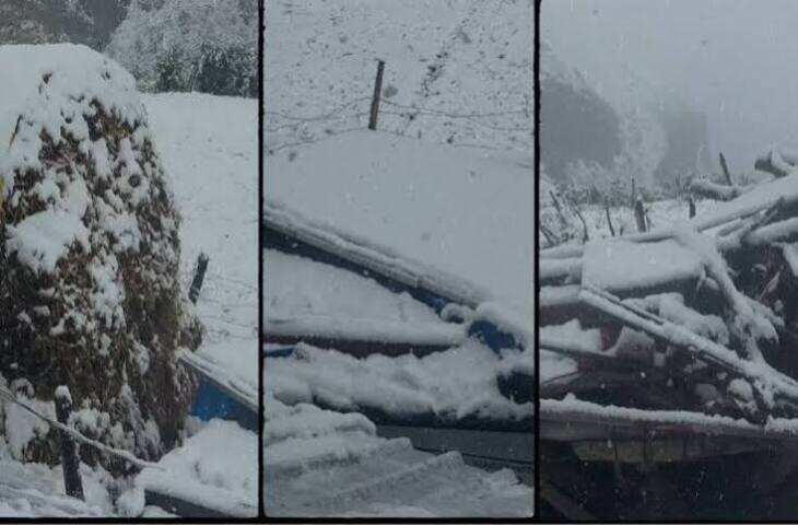 हिमाचल-उत्तराखंड में बर्फबारी से बढ़ी ठंड, राजस्थान में 6 डिग्री तक गिरा तापमान; वीडियो में जाने लखनऊ में 21वें दिन भी घरों में भरा पानी