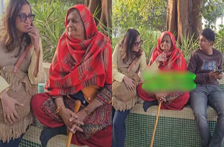 Viral Video: अम्मा और लड़के ने उठाया अहम सवाल&mdash;क्या पुरुषों का महिला पर हाथ उठाना सही है?​​​​​​​