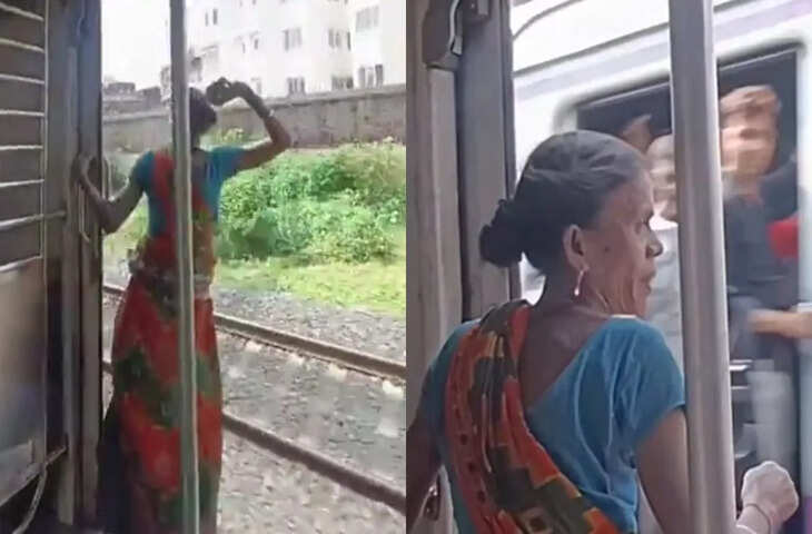 चलती ट्रेन पर महिला ने मारा पत्थर और उसके बाद किया कुछ ऐसा कि Video हो गया वायरल
