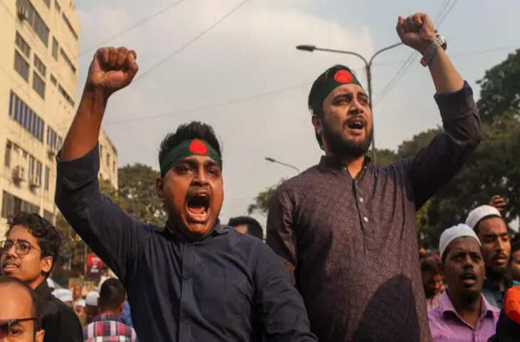 बांग्लादेश में हिंदू युवक की पीटकर हत्या, फुटेज में देखें उस्मान हादी की मौत के बाद भड़की हिंसा