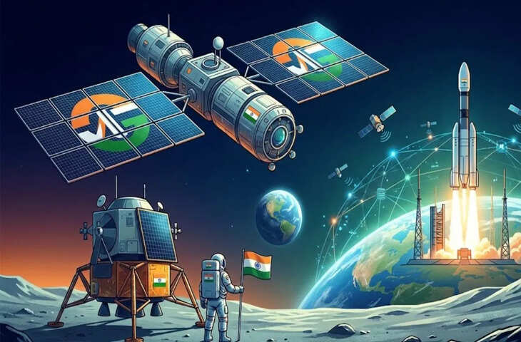अंतरिक्ष में भारत का महाप्लान! 2040 तक चांद पर पहुंचेगा भारतीय अंतरिक्ष यात्री, जानिए पूरी रणनीति​​​​​​​