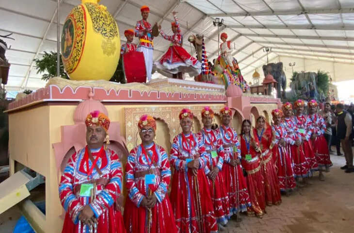 कर्तव्य पथ पर राजस्थान की झांकी ने सबका मन मोह लिया