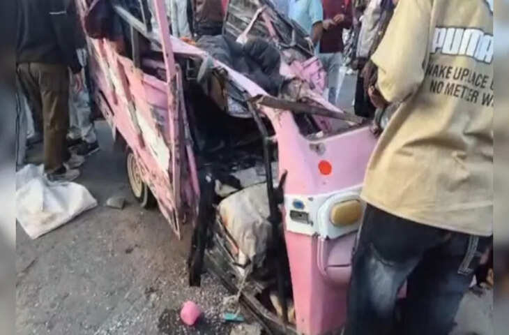 &nbsp;नागौर में भीषण हादसे में तीन लोगों की मौत, ट्रेलर ने सामने से आरहे टेम्पो को मारी टक्कर&nbsp;
