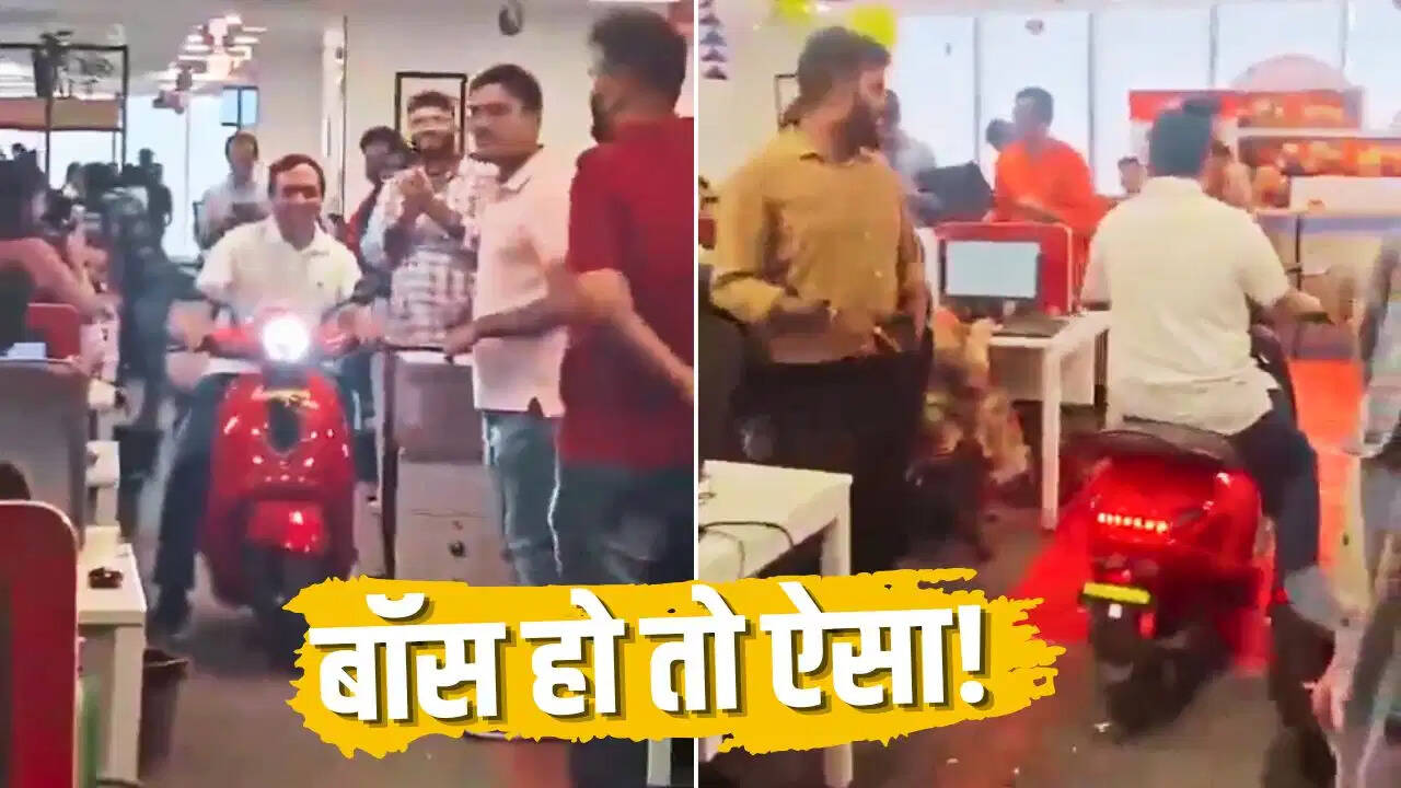 CEO ने ऑफिस में दौड़ाई नई स्कूटी, टीम की मेहनत का किया जश्न; NoBroker अमित कुमार अग्रवाल का वीडियो वायरल