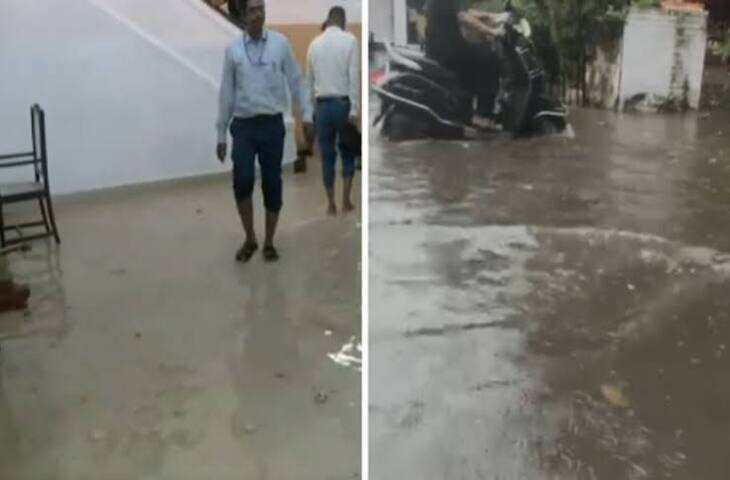 लखनऊ में मूसलाधार बारिश से मौसम सुहाना, कई इलाकों में जमकर बरसे बादल: IMD ने जारी किया यलो अलर्ट