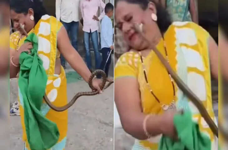 नागिन का खौफनाक बदला...दीदी करने चली थी काबू, लेकिन फुफकार कर पकड़ा गाल और गड़ा दिए दांत, VIDEO