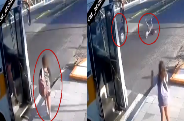 स्कूल बस से उतरकर सड़क पार कर रही थी लड़की, तभी तेज रफ्तार कार ने मार दी टक्कर, फिर हुआ चमत्कार