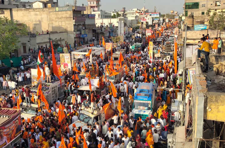 रामनवमी पर शहर में भव्य शोभायात्राएं, वीडियो में देंखे सुरक्षा और ट्रैफिक के विशेष इंतजाम