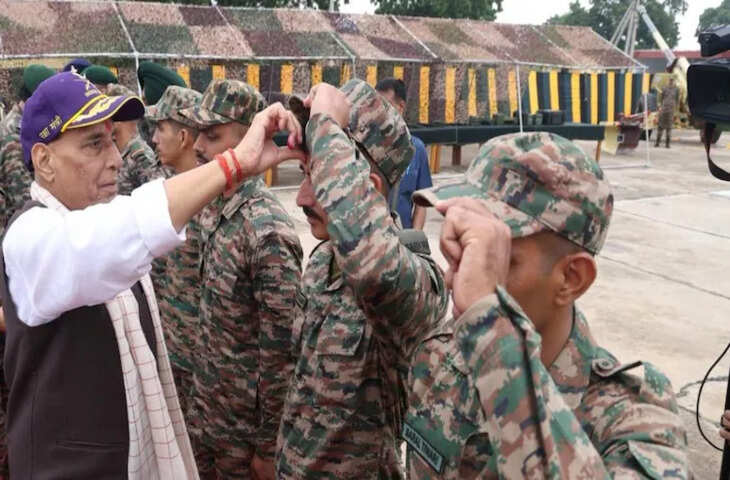 &ldquo;वर्दी बदलती है, पर जज्बा नहीं&rdquo; &mdash; आर्मी डे पर पूर्व सैनिकों के जज्बे को रक्षा मंत्री राजनाथ सिंह का सलाम