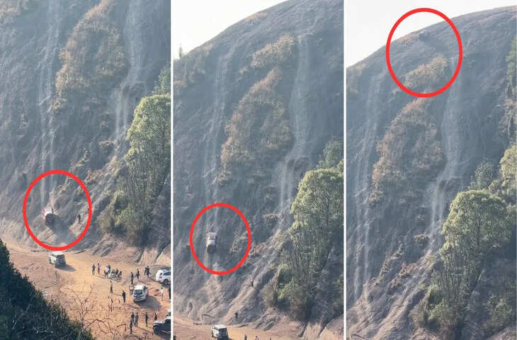 बंदे ने खड़ी पहाड़ी पर ऐसे चढ़ाई कार, देख दंग रह गए लोग, बोले- असली &lsquo;हैवी ड्राइवर&rsquo; तो ये है