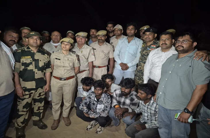 श्रीगंगानगर में नहीं थम रही सीमा पार तस्करी, सफेद पैकेट में आई हेरोइन की खेप, 5 आरोपी गिरफ्तार