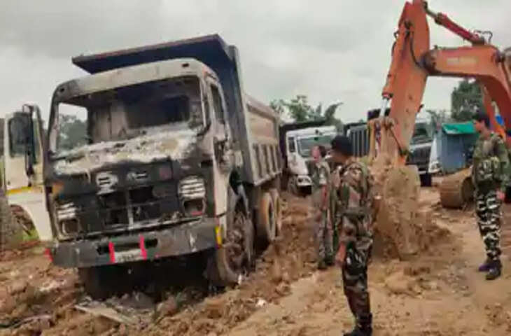 लोहरदगा में निर्माण साइट पर अपराधियों का हमला, आगजनी के बाद गार्ड को मारी गोली; हालत गंभीर