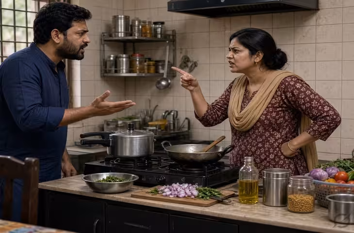 खाना बनाने को लेकर पति-पत्नी में हुआ विवाद, डांस क्लास जाने की बात पर बढ़ा झगड़ा