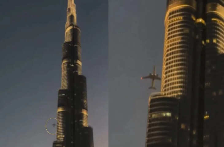 बुर्ज खलीफा के पास से उड़ता विमान: खाड़ी क्षेत्र में तनाव के बीच वायरल हुआ वीडियो