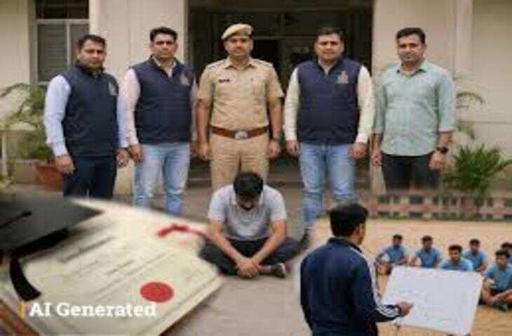 राजस्थान में फर्जी डिग्री से नौकरी का बड़ा खुलासा, फुटेज में जाने शारीरिक शिक्षक भर्ती 2022 में फर्जीवाड़ा, SOG ने आरोपी को किया गिरफ्तार