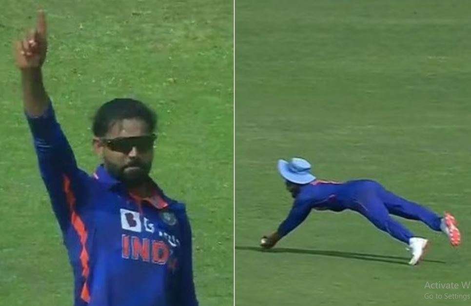 Ravindra Jadeja again showed quickness like a leopard, caught a surprising catch, see viral video