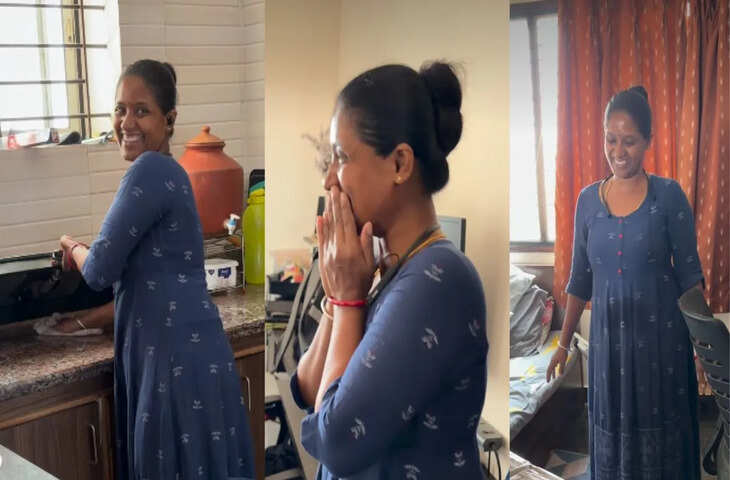 दिल छू लेने वाला वीडियो: परिवार ने मेड को गिफ्ट किया एयर कूलर, लोगों ने की जमकर तारीफ