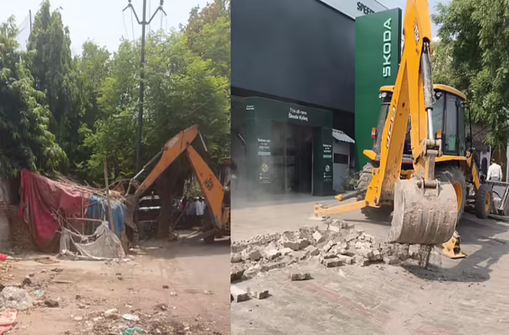 सीसामऊ नाले पर किए गए 200 अवैध कब्जे हटाए, 80 पक्के निर्माण भी तोड़े गए