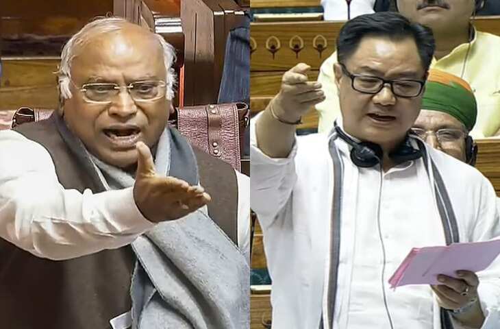 'ये मेरा अधिकार है....'&nbsp;संसद में फिर बढ़ा सियासी पारा, जानिए किस बात पर भिड़े&nbsp;रिजिजू और मल्लिकार्जुन खरगे
