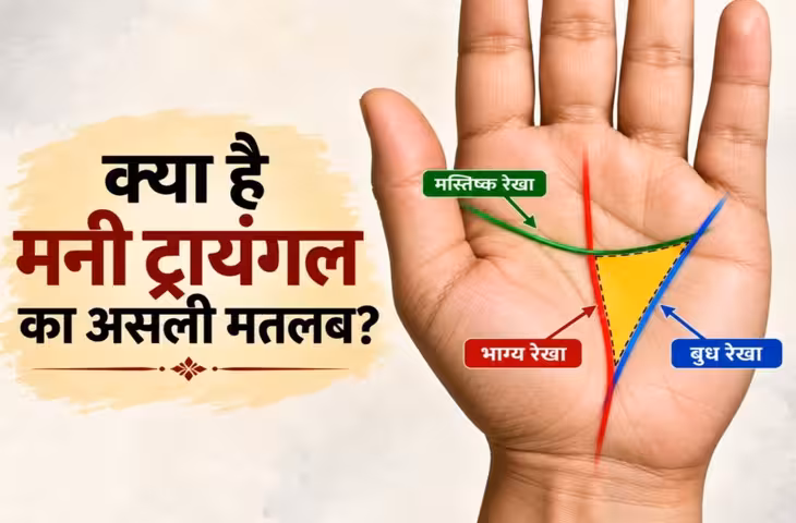 हस्तरेखा शास्त्र: हाथ में मनी ट्रायंगल हो तो क्या होता है? जानें मतलब